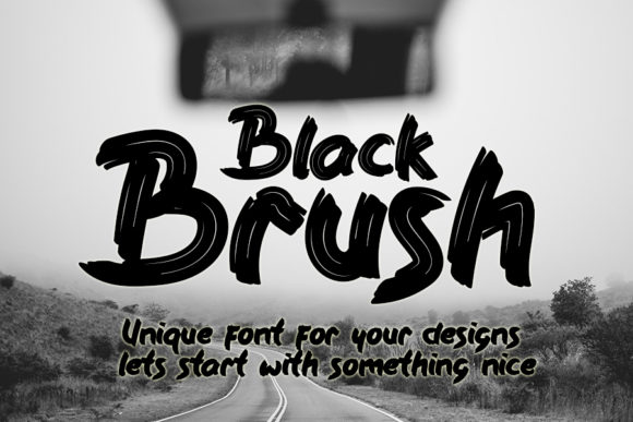 Black Brush Font Review