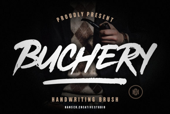 Buchery Display Font: Bold Handwritten Typography for Unique Web Designs