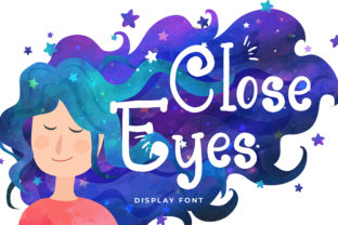 Close Eyes Font for Memorable Branding and Display Projects
