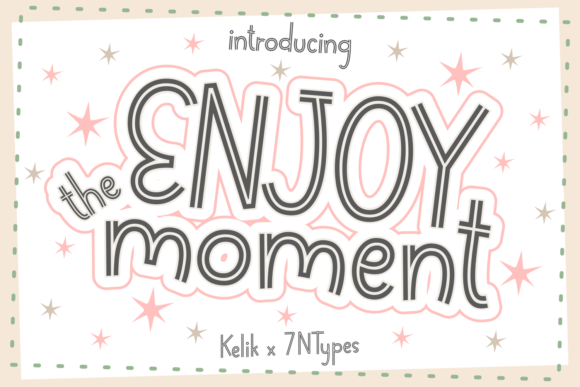 Enjoy the Moment Font for Editorial Design and Creative Projects