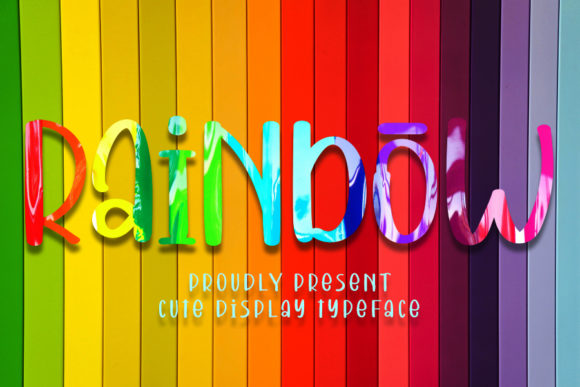 Font Design with Rainbow: A Playful Display Typeface for Web and Branding