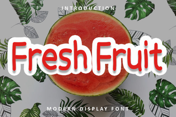Fresh Fruit Font for Modern Business Branding