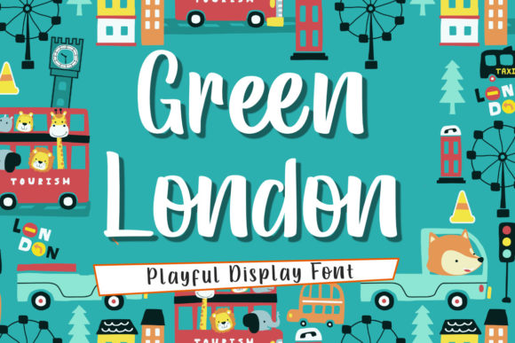 Green London Font: A Playful Typeface for Editorial Design