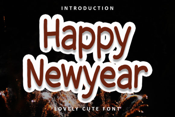 Happy Newyear Font: A Display Typeface for Creative Branding