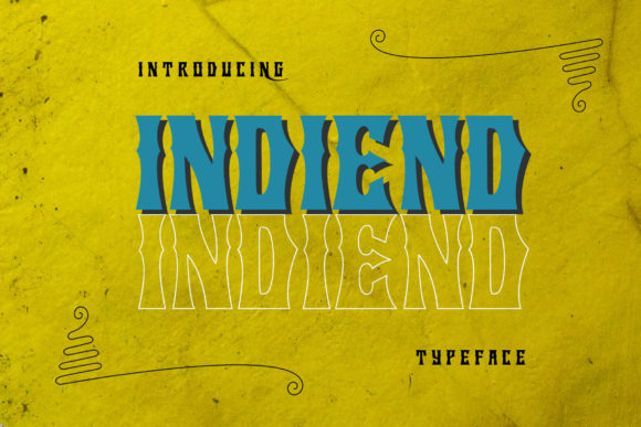 Indiend Font for Bold Editorial Design