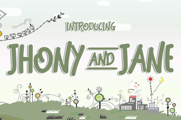 Jhony and Jane Font for Editorial Design