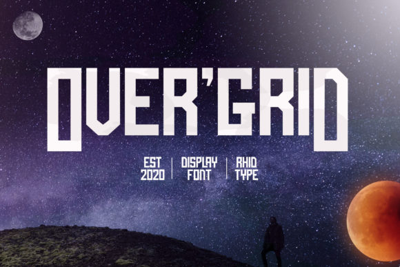 Over Grid: A Bold Display Font for Impactful Designs