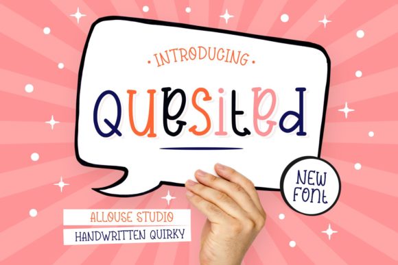 Quesited: A Joyful Display Font