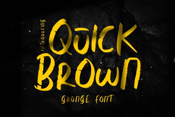 Quick Brown Font for Strong Brand Typography