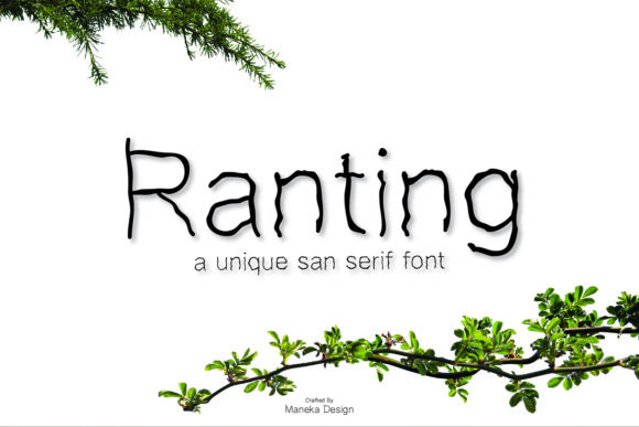 Ranting Font for Web Design