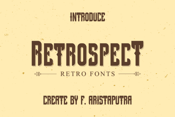 Retrospect Font: A Bold Display Typeface for Memorable Branding