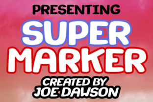 Super Marker: A Playful Font for Editorial Design