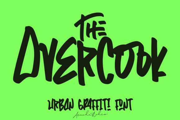 The Overcook Font for Bold Branding and Urban Marketing