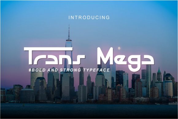 Trans Mega Font for Bold Web Design