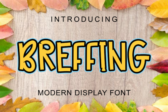 Using Breffing Font in a Modern Brand Identity Project