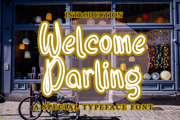 Welcome Darling Font for Creative Makers and Shop Owners